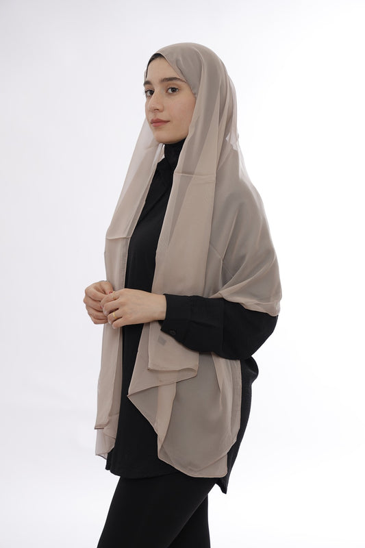 Chiffon Hijab – Beige