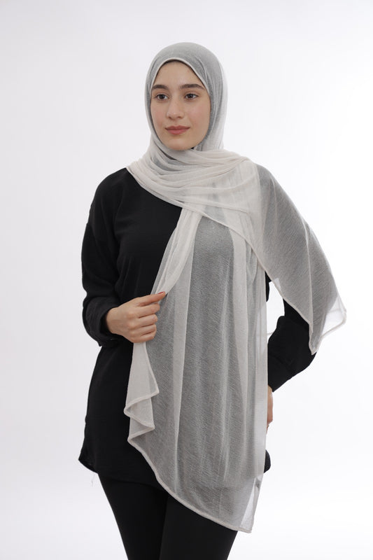 Kashmir Hijab – Off-White
