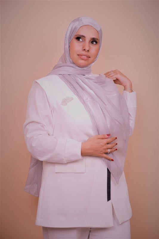 Organza Foulard-Light Purple