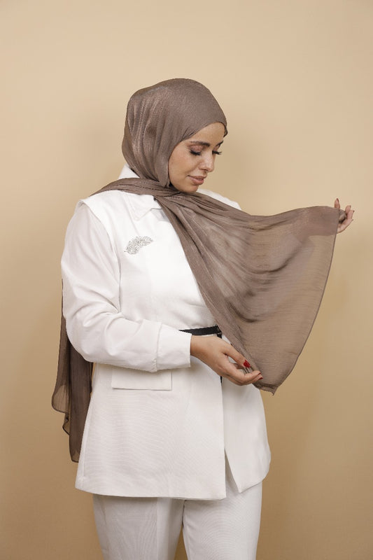 Organza Foulard-Mocha