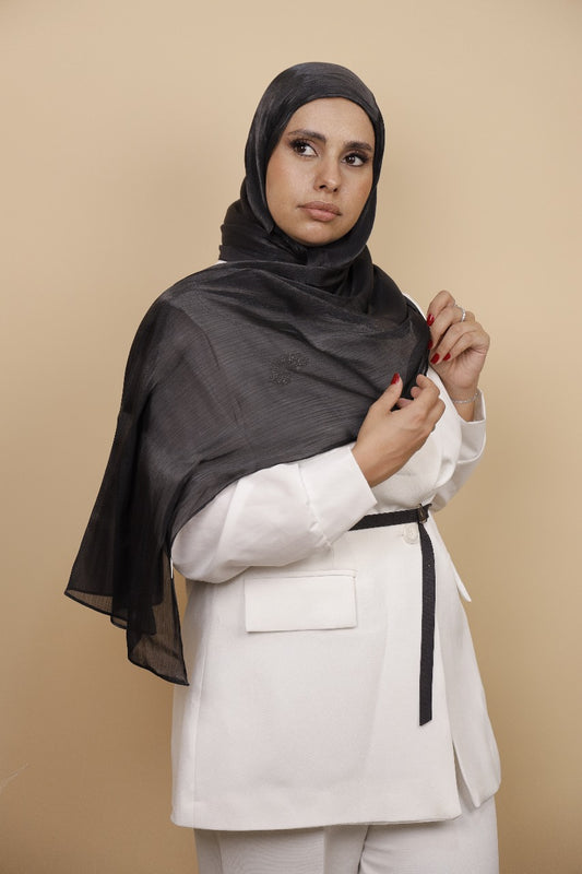 Organza Foulard-Black