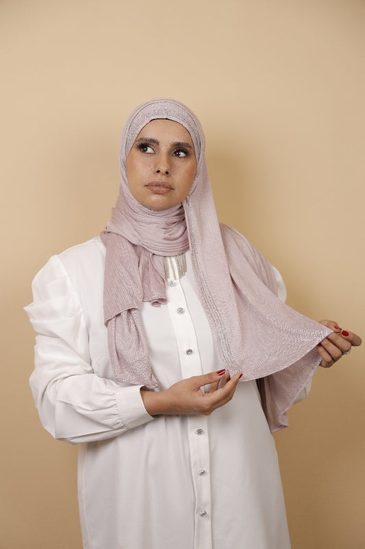 Cotton With Stone-Purple