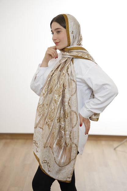 Premium Silk Hijab –  Mustard Yellow