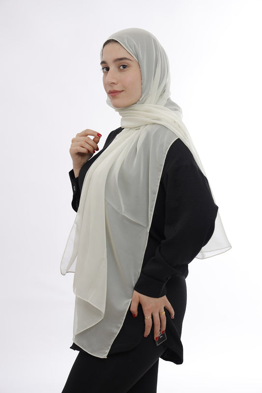 Chiffon Hijab – Cream