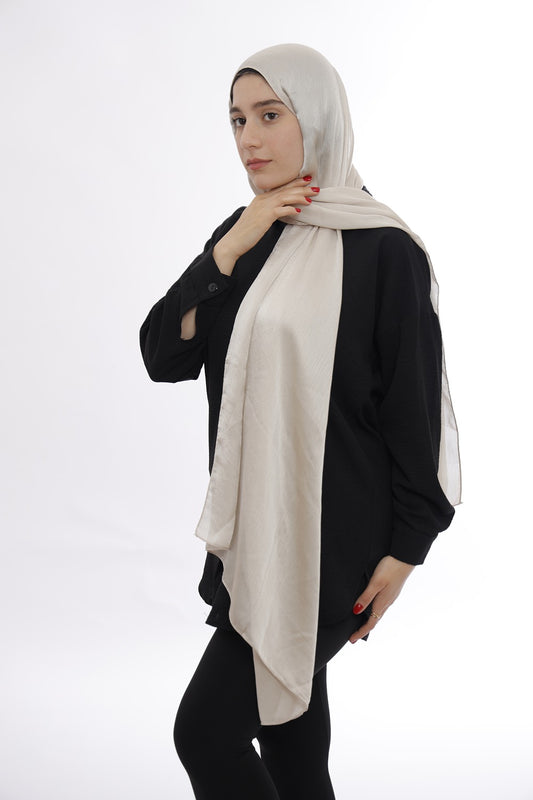Pure Silk Hijab – Cream