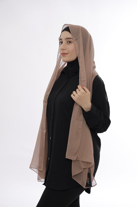 Chiffon Hijab – Brown