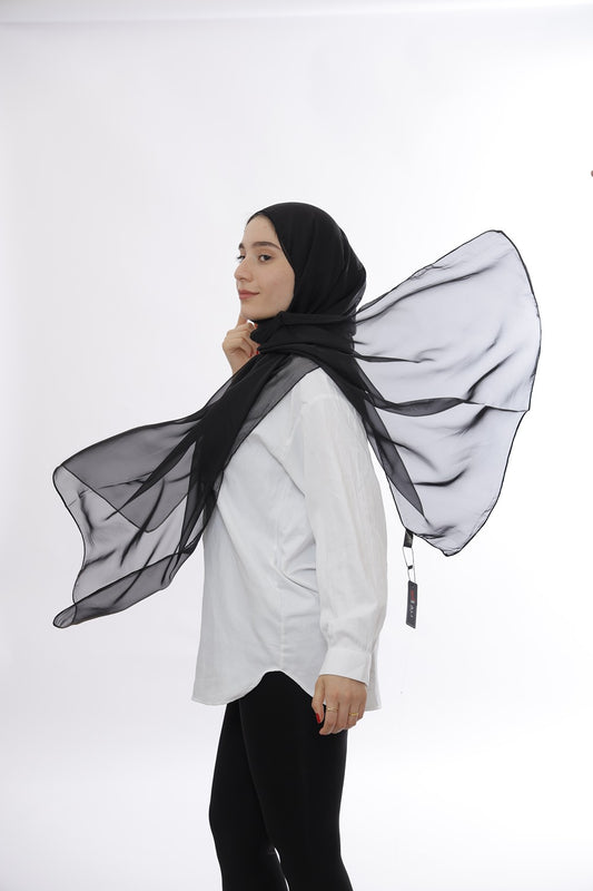 Chiffon Hijab – Black
